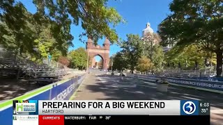 VIDEO Eversource Hartford Marathon set for Saturday [upl. by Ereveneug594]