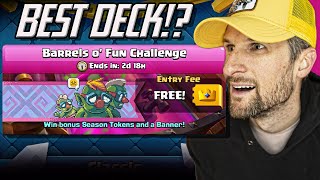 BEST DECK for Barrels oquot Fun Challenge CLASH ROYALE [upl. by Avehsile]