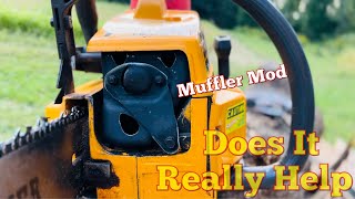 Will Muffler Mod Really Help Testing The Ported Partner 5000 Chainsaw [upl. by Grote972]