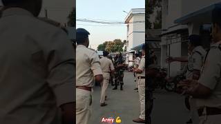 Army vs police 💪army police viralvideo trending shorts armylover comment [upl. by Halludba]