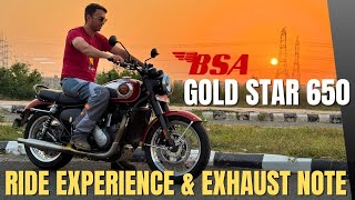 BSA Gold Star 650  NO SPEC SHEET  PURE RIDE EXPERIENCE [upl. by Hars]