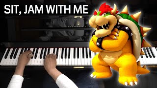 Bowser Piano Jam  The Super Mario Bros Movie [upl. by Kermie]