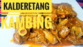 Kalderetang Kambing  Goat Meat chevon Caldereta [upl. by Ahsilac]