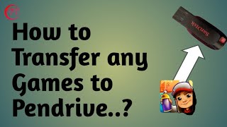 How to transfer any Game to any Pendrive Kesi bhi game ko Pendrive mai kaise dale 👆👆 [upl. by Enehs]