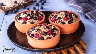 Baked Oats – Healthy Breakfast Recipe – No Flour – No Refined Sugar – No Butter [upl. by Kcirttap26]