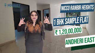 Nicco Ranbir Heights Andheri East  1 BHK Sample Flat Tour  Nicco Group Mumbai [upl. by Vinn]