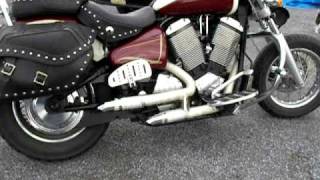 Victory V92c custom exhaust [upl. by Loriner618]