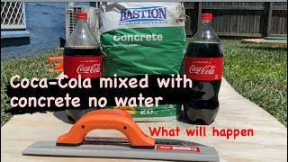 What happens when you mix CocaCola with concrete [upl. by Dott]