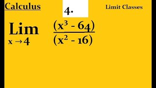 Evaluate lim x → 4 x³  64x²  16 [upl. by Loise]