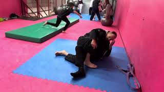 Henry Akins Heavy Leg Half Guard  Reshot From Another Angle  Amazing Hidden Jiu Jitsu [upl. by Lari]