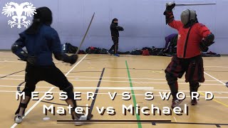 Messer and Arming Sword fight  Michael vs Matej [upl. by Crabb778]