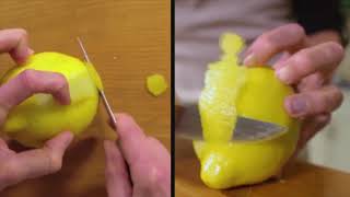 How to Dice a Lemon Peel  Zest Without Any Special Tools [upl. by Aicelf]