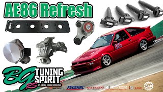 AE86 Refresh NEW PARTS [upl. by Ahsikahs207]