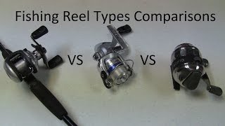 Best Fishing Reel Type  Spinning Vs Baitcasting Vs Spincaster Reels Best Reel with Pros and Cons [upl. by Yrtua833]