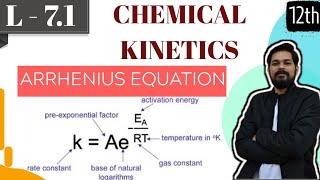 Chemical Kinetics  class 12 part 71  Arrhenius Equation  Temp depend। Energy profile diagram [upl. by Teece306]