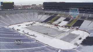 2014 Bridgestone NHL Winter Classic time lapse  122013 [upl. by Orlantha]