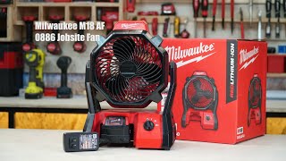 Trên tay quạt dùng pin Milwaukee M18 AF On hand Milwaukee 0886 Jobsite Fan [upl. by Jocelyn]