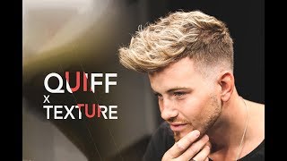 Quiff and Textured Haircut Men´s Modern Hairstyling [upl. by Samuela]