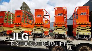 JLG Electric Scissor Lifts 🚜 for Hire  Duralift [upl. by Irrep]