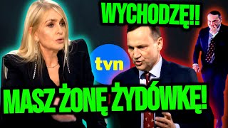 TVN ZAORAŁ SIKORSKIEGO UCIEKŁ ZE STUDIA jak SZCZUR [upl. by Tertia]