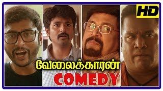 Velaikkaran comedy scenes  Sivakarthikeyan Comedy  RJ Balaji comedy  SathishRobo shankar Comedy [upl. by Yoral]