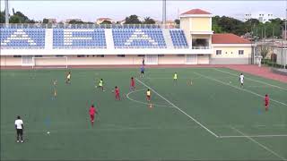 Acciones Combinadas con automatismos para Fútbol7 Escuela de Fútbol Base AFA Angola [upl. by Nevarc]