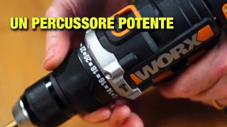 WORX WX372 trapano avvitatore 20V ITA [upl. by Asiela]