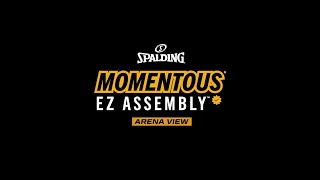 Folding Disassembly of the Spalding Momentous EZ Assembly Arena View Basketball Hoop [upl. by Ademordna]