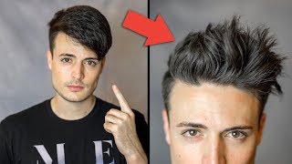 Mens Straight To Wavy Hair Tutorial  Mens Hairstyling Tutorial 2018 [upl. by Palila243]