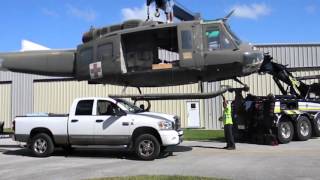 Cross Country with two Hueys on Trailers Sep 26 2015 [upl. by Ateekan975]