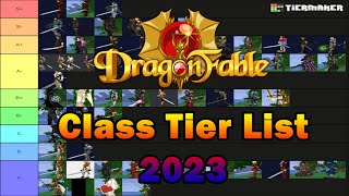 DragonFable Class Tier List 2023 [upl. by Siryt]