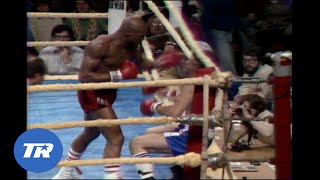 Marvin Hagler vs Loucif Hamani  ON THIS DAY FREE FIGHT  Halger sends Hamani Thru the Ropes [upl. by Arvonio619]