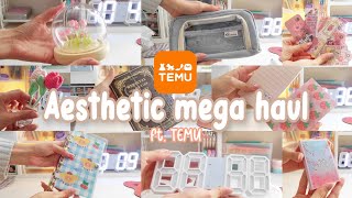 Mega Haul ✨ Aesthetic ✨ ft TEMU [upl. by Tessler]