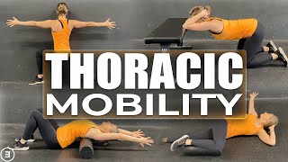 Improve Thoracic Spine Mobility 4 Best Exercises [upl. by Micaela]