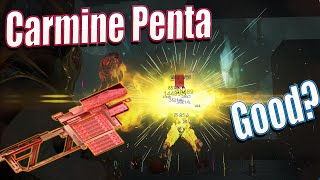 Carmine Penta Build and tests Warframe [upl. by Dorren]