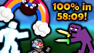 FNAF World SPEEDRUN  100 in 5809 [upl. by Narib831]