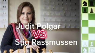 Judit Polgar vs Stig Rassmussen [upl. by Ailak]