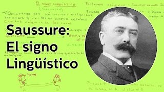 Saussure El signo lingüístico  Lingüística  Educatina [upl. by Llenaj]