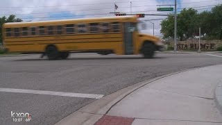 Leander ISD parents protesting removal of bus route [upl. by Amle665]