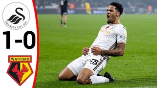 Swansea vs Watford 10 All Goals and Extended Highlights [upl. by Serge]