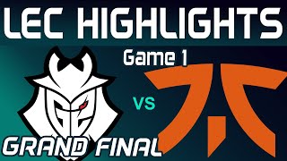 G2 vs FNC Highlights Game 1  LEC Grand Final 2024  G2 Esports vs Fnatic by Onivia [upl. by Auqinihs898]