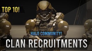 Top 10 Halo Clan Recruitment Videos Halo Clan Community [upl. by Witkin335]