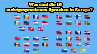 Was sind die 10 meistgesprochenen Sprachen in Europa [upl. by Riebling]