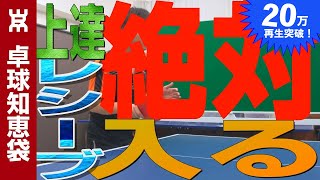 絶対入る最強レシーブ！2つのツッツキの秘密を大公開！【卓球知恵袋】 [upl. by Gersham]