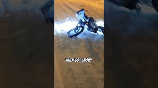 First snowfall be like 😳 noprodad ebike youtubeshort [upl. by Lenor]