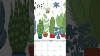 Calendar Design with Procreate illustration digitalpainting [upl. by Zigrang]