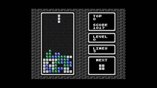 ATARI XL  XE  TETRIS  BASIC 10Liner Contest 2024 [upl. by Nilreb]