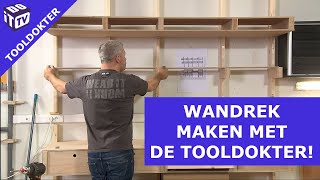 Wandrek maken voor het zagen van lange stukken hout  Tooldokter [upl. by Ayalat]