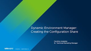 Dynamic Environment Manager Creating the Configuration Share [upl. by Ajidahk836]