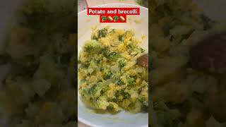 Potato and broccoli easy food for toddler🥦🥔my son foodshorts [upl. by Rekab]